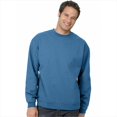 thumbnail image 1 of Hanes P160 Comfort Blend Ecosmart Crew Sweatshirt Size - 3 Extra Large - Denim Blue, 1 of 3