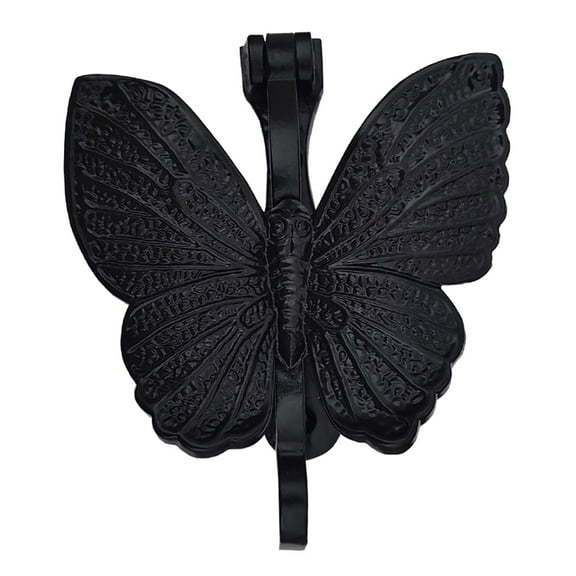 Shristy Hardware "Butterfly" Black Antique Iron Door Knocker- (Pack of 1 Black Powder Coated Finish)