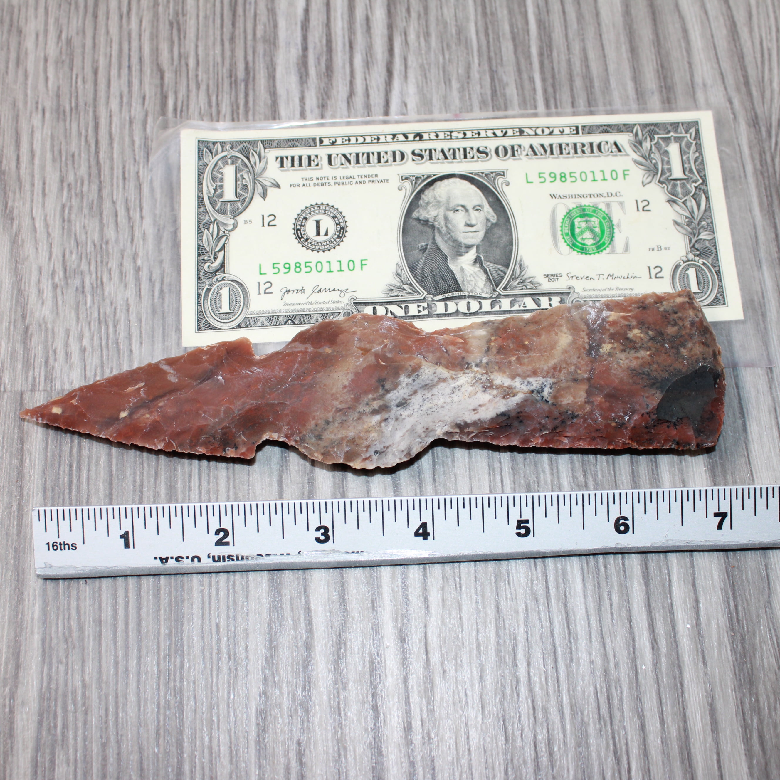 1 Stone Ornamental Tomahawk Head #8863       Agate Jasper Ax Axe Hatchet