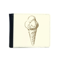 thumbnail image 1 of Douce Glace Main Dessins Motif Flip Bifold Faux Cuir Portefeuille Porte-Cartes Multifonctions, 1 of 4