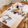 thumbnail image 5 of Happy Birthday Placemats Set of 12 Watercolor Balloon Gifts Patterns Place Mats Indoor Wipeable Table Mats Washable Cloth Dining Table Placemats for Kitchen Holiday Party Home Decor 13x19 Inch, 5 of 9