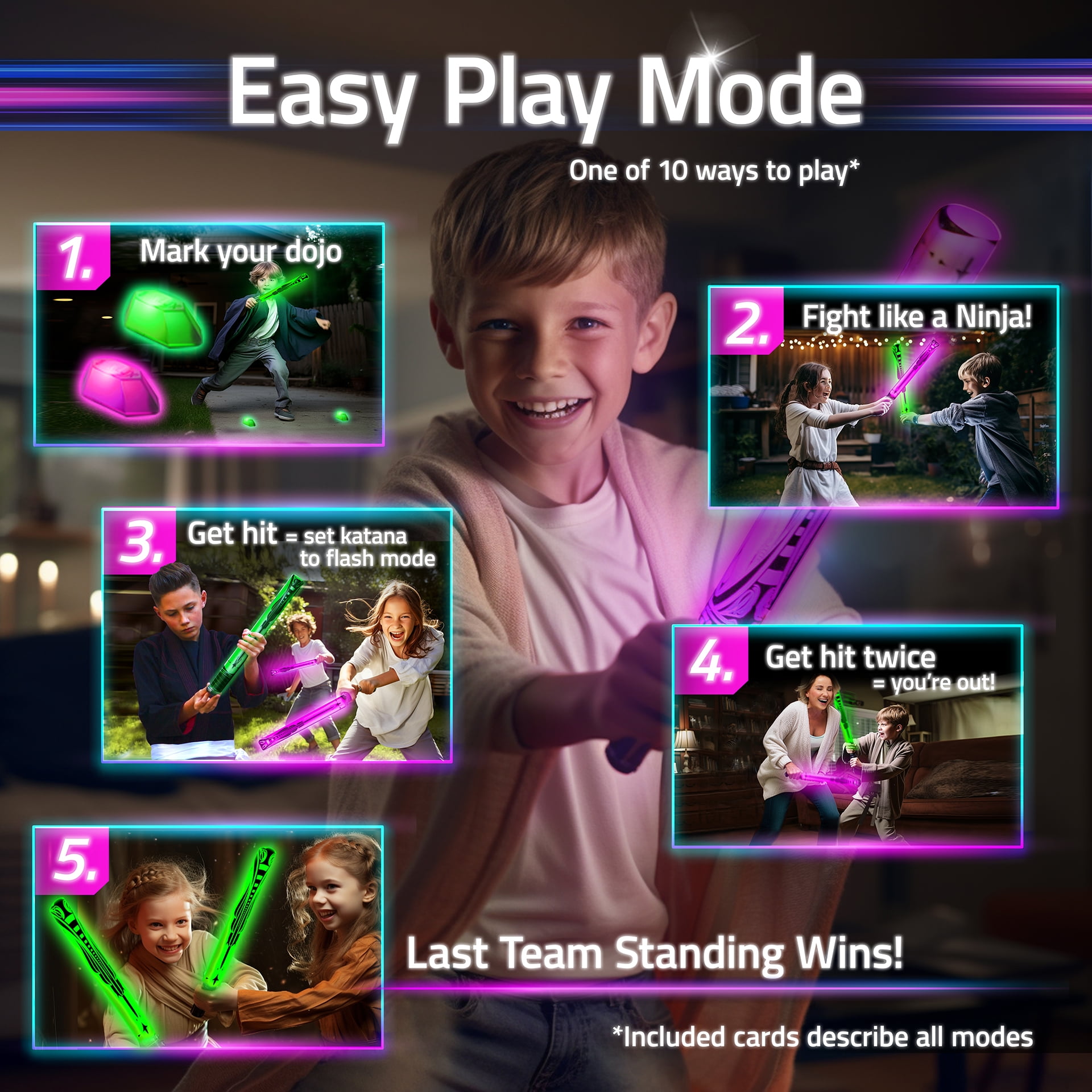 Starlux Games Ninja Toys Meet Samurai Swords in Glow Battle: Glowing Sword Game