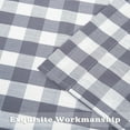thumbnail image 6 of Buffalo Plaid Grey and White Window Curtain Panels, Window Treatment Drapes for Kitchen Bedroom Living Room Farmhouse Gromment Top, 37x54 Inch, 2 Panels, 6 of 9