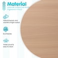 thumbnail image 7 of Kaboon Wall Mount Cube Shelf Set of 3,19.75x12.5x7.75, Model-Cube-Shelf, Light Walnut, 7 of 7