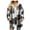 Black, variant on Womens Plaid Shacket Jacket Long Corduroy Shirt Long Sleeve Button Down Shirts Casual Lapel Button Down Fall Coats Fashion Thick Winter Jackets Flannel Trench Coats