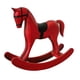 thumbnail image 2 of Estatua de caballo mecedor, figura decorativa de madera, adorno de escritorio para la oficina y la vida. Rojo, 2 of 9