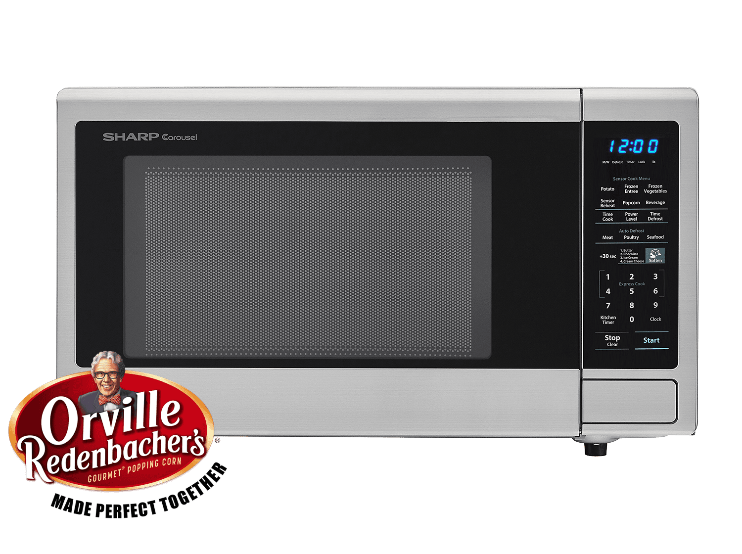 Sharp ZSMC1442CS 1.4 Cu Ft Microwave, Stainless Steel