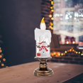 thumbnail image 2 of Velas sin llama de Papá Noel Velas blancas sin llama de Navidad con pilas de Papá Noel Velas de pilar LED con temática navideña Decoraciones navideñas Navidad (100 ml) Decoraciones de cumpleaños, 2 of 8