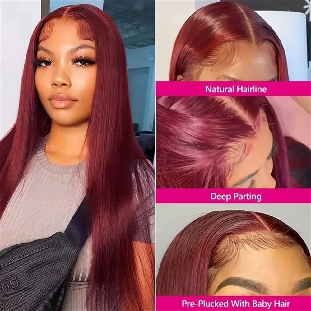 HD Lace Frontal Human Hair Wig Straight wig 13x4 Lace Front Human Hair Wigs For Women 180 High Density