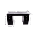 thumbnail image 4 of Impressions Vanity Slaystation Plus 2.0 Table and Vanity Mirror with Drawer Units Bundle (Pro Black), 4 of 4