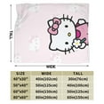 thumbnail image 5 of Hello Kitty Throw Blanket, Cozy Flannel Blankets For Boys Girls, Super Soft Warm Blanket For Couch Sofa Bed, 5 of 9