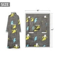 thumbnail image 5 of Catalonia Wearable Fleece Blanket with Sleeves and Pocket for Women Men, Super Soft Microplush Adult Wrap Full Body Blanket Robe for Lounge Couch 70" x 52", 5 of 6