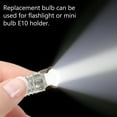 Tersarium 2pcs Flashlight Bulb 6v Round Light Bulb E10 Socket Screw