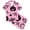 C102 Pink, variant on CONZONE Halloween Pajamas for Toddler Girls Printed Short Sleeve Button Down Tops and Shorts Hallowmas Loungewear Soft 2 Piece Girls Pjs Set Size 2-3 Years