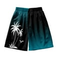 thumbnail image 3 of Men's Swim Shorts Seersucker Swimming Trunks For Men Beach Shorts Mesh Liner Black XXXXL, 3 of 6