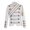 White, variant on Stand Collar Style Embroidered Jacket Men Stand Collar Button Closure Formal Party Jacket Black XXXL