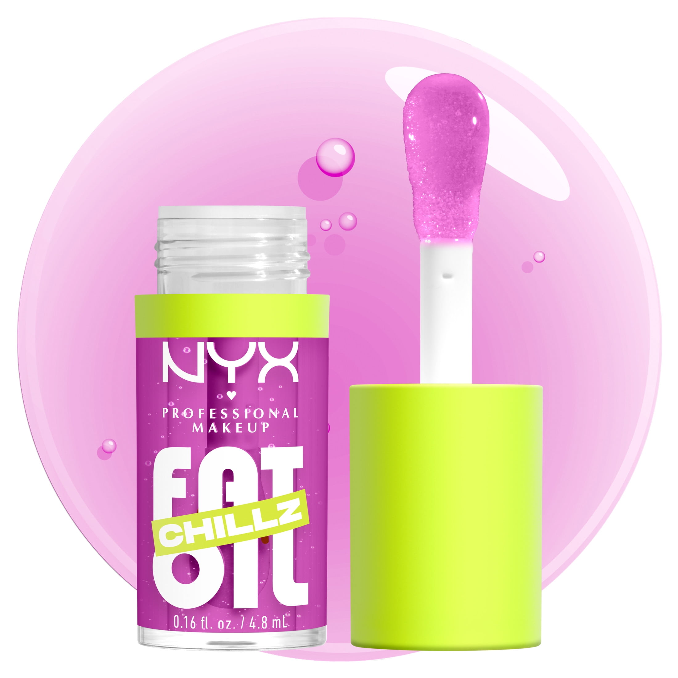 NYX Professional Makeup Fat Oil Chillz Lip Gloss, 12 Hour