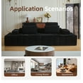 thumbnail image 5 of Garaneeds 113" Black Modular Sectional Sofa for Living Room - Boneless Cloud Couch, No Assembly Required, 5 of 8