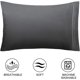 thumbnail image 4 of Fundas de almohada LzGUNGY de microfibra cepillada suave paquete de 2 tamaño King gris oscuro, 4 of 5
