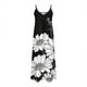 thumbnail image 2 of Vestido de Verano Casual de las Mujeres, Impresión Plegada Casual de Verano, Vestido de Cuello en V sin Mangas de Camis, 2 of 6
