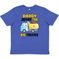 thumbnail image 3 of Inktastic Daddy Drives The Big Trucks with Dump Truck Youth T-Shirt, 3 of 5