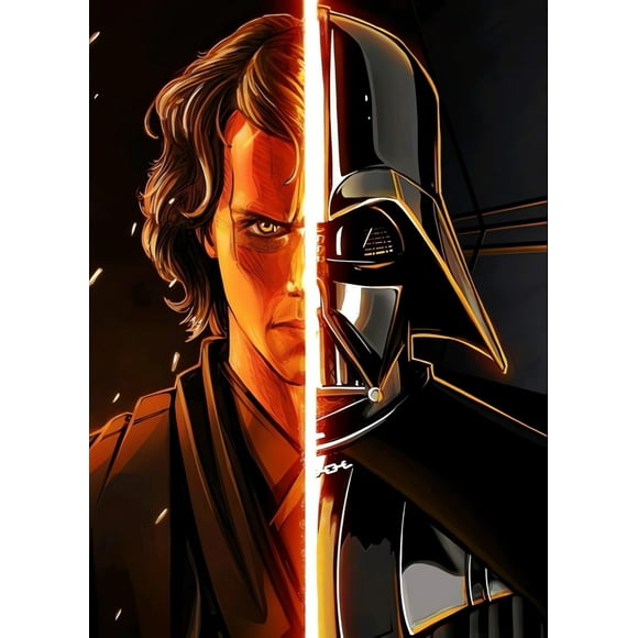 Diamond Art Painting Kits for Adults and Beginners,5D DIY Star Wars Cartoon Cross Stitch Kits,Full Drill Crafts for Home Wall Decor Gift Diamond Dots 12" X 16"