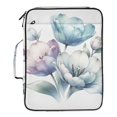 thumbnail image 2 of Haosy Accordion File Organizer Zipper Binder 500 Sheet 6-Tab Expanding File Folder Multi-Pocket 1.2 Inch 3 Ring Beautiful Ink Tulips, 2 of 7