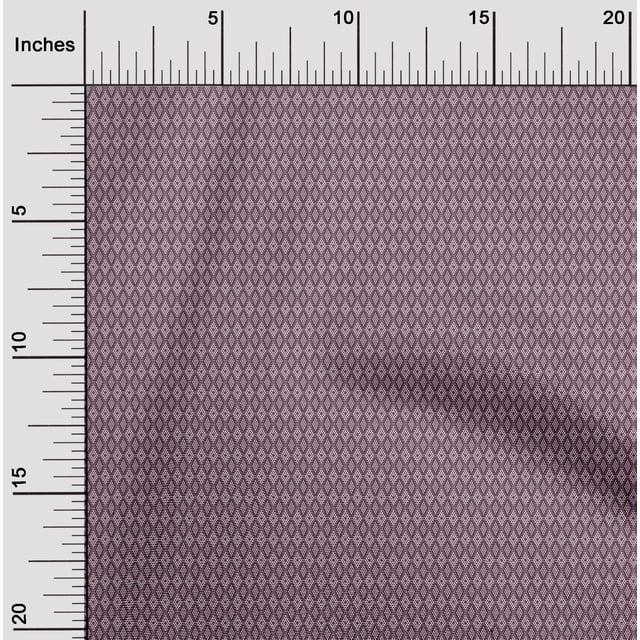 oneOone Polyester Lycra Chocolate Brown Fabric Diamond Shape Geometric Sewing Craft Projects Fabric Prints By Yard 56 Inch Wide