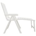 thumbnail image 2 of vidaXL Sun Lounger White Plastic, 2 of 5