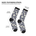 thumbnail image 3 of KLL Lilies Flowers Print Cool Socks Men's Women's Crew Socks Funny Crazy Novelty Stockings, 3 of 7