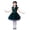 A288-Navy, variant on Caqnni Girls Long Sleeve Princess Party Bow Tie Tulle Skirt Holiday Birthday Wedding Outfit,special occasion Summer Beach Dress (4-5 Years,Navy)