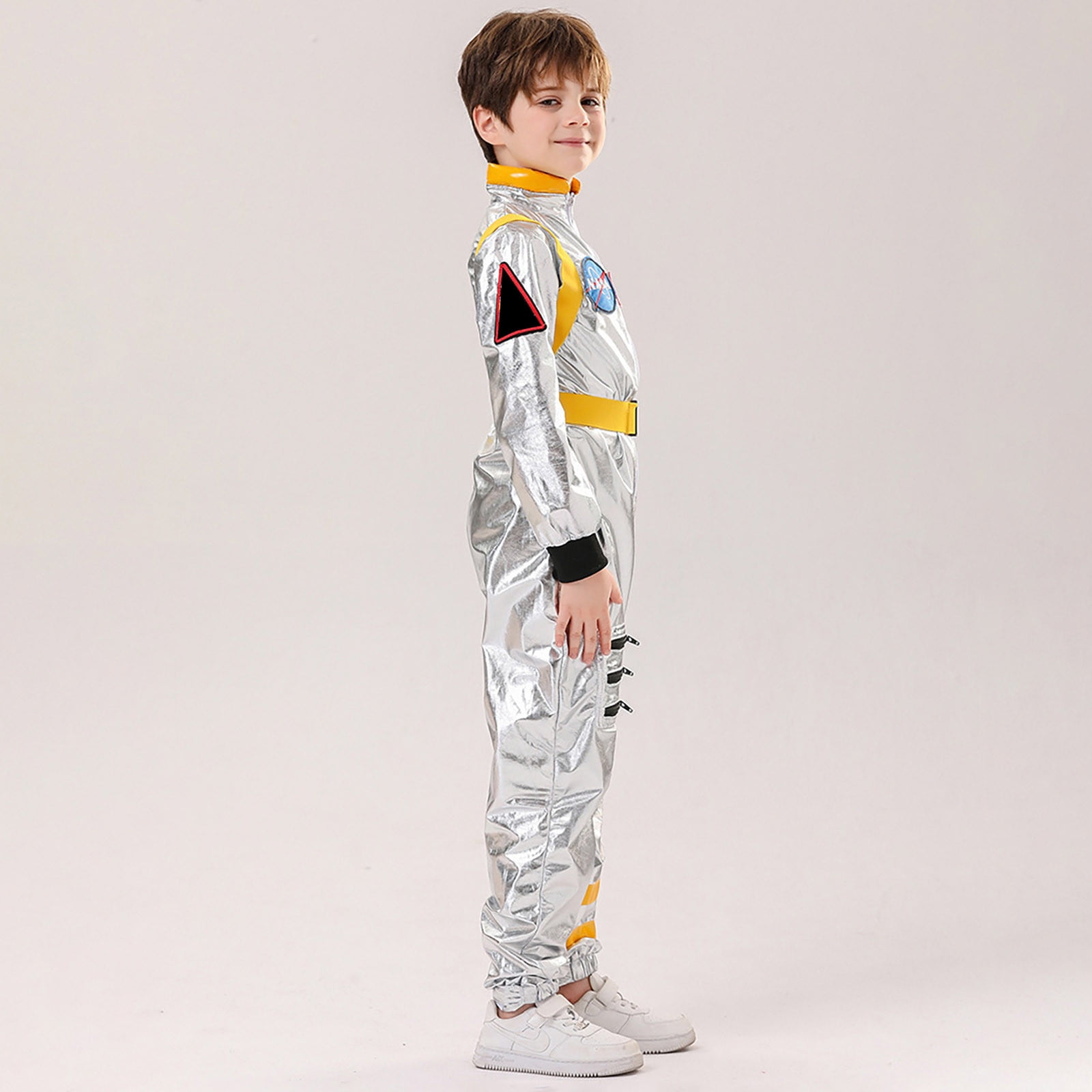 RMGVDSD Kids Astronaut Outfit for Boys Girls Space Jumpsuit Astronaut Carnival Onesie Performance Clothes Coming Home Outfit