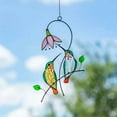 thumbnail image 3 of Crowdstage Multicolor Birds On-A-Wire, Bird Series Art Ornaments Pendant Hanging, Metal Suncatcher Window Panel for Windows or Doors Home Decoration, Gifts for Bird Lovers, 3 of 6