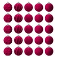 thumbnail image 2 of TIMIFIS 25PCS Velvet Christmas Ball Ornaments Christmas Decorations for Xmas Tree with Hanging Loop Holiday Wedding Party Home Decor, 2 of 7