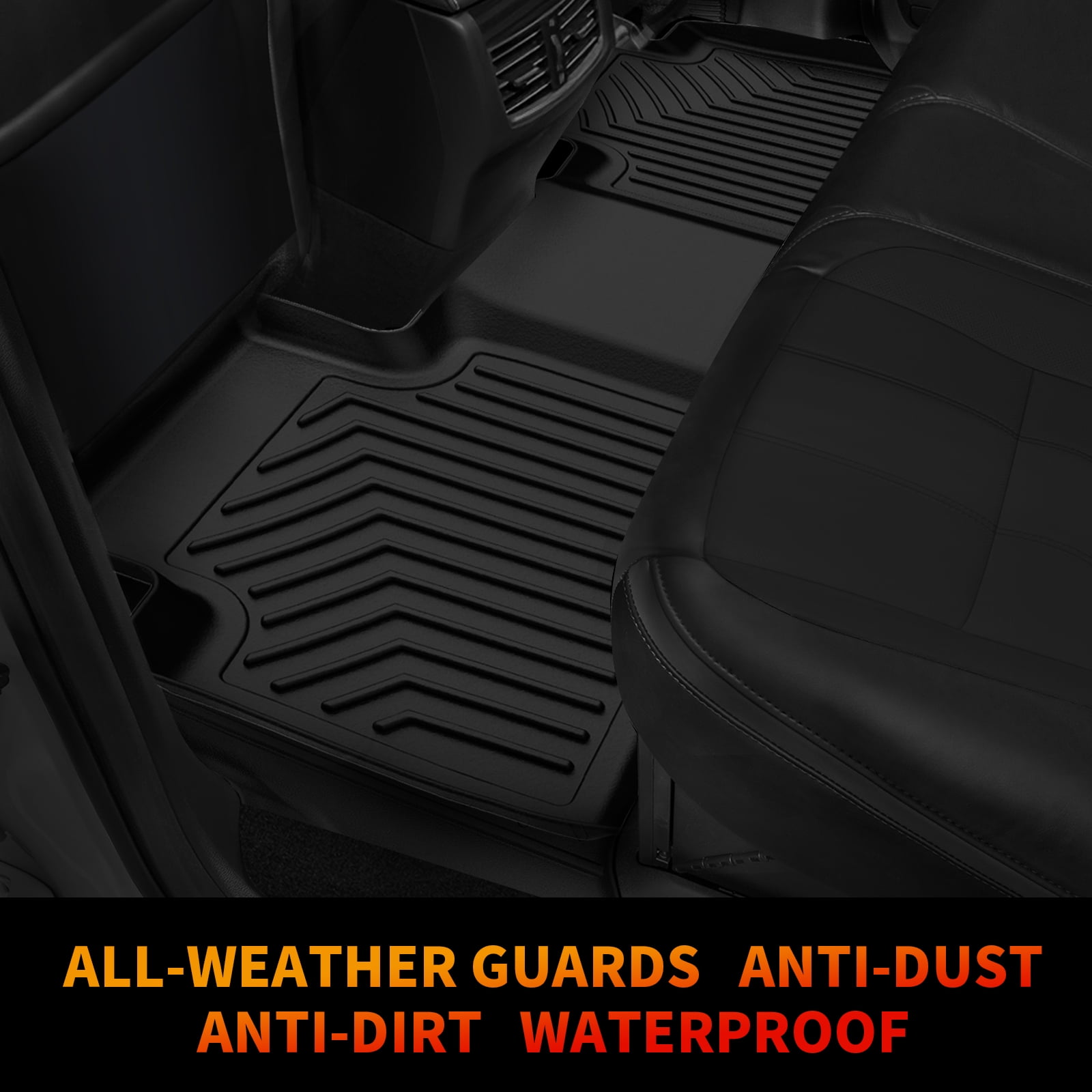 RVNI Floor Liners for 2019-2023 Acura RDX 1st & 2nd Row TPE Rubber set All Weather Liners Set