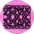 thumbnail image 1 of Ahgly Company Indoor Round Persian Pink Traditional Area Rugs, 4' Round, 1 of 4