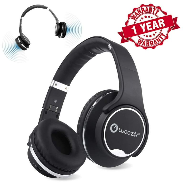 Woozik Twist Wireless Over Ear Bluetooth Headphones With Mic