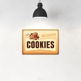 thumbnail image 4 of Funny Cookies Metal Sign Retro Food Snacks Tin Signs Wall Art Poster Wall Decor for Home Bar Kitchen Coffee Corner Playroom Cinema Cafe Restaurant 12x8 Inch Aluminium Hanging Plaque, 4 of 5