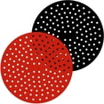 thumbnail image 3 of Doublure Réutilisable pour Friteuse à Air Chaud Ustensiles Antiadhésifs Réutilisable Silicone Non Silicone Panier Résistant à la Chaleur Tapis Papier Pâtisserie Cuisson Gadgets de Cuisine Fournitures pour la Maison Rouge 8 Pouces, 3 of 9