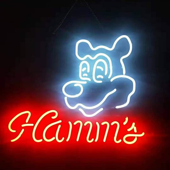 Queen Sense 17"x14" Hamms Neon Sign Man Cave Handmade Neon Light 117HSBL