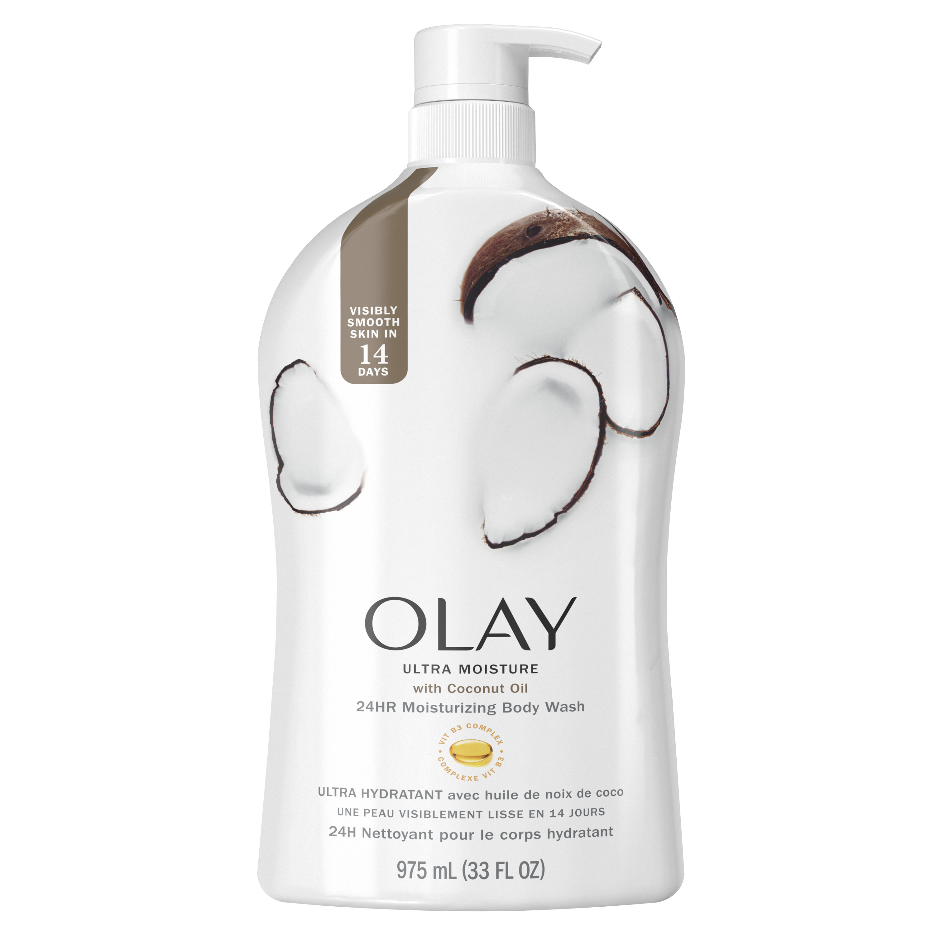 Olay Ultra Moisture Body Wash with Coconut Oil, 33 fl oz - image 3 of 11