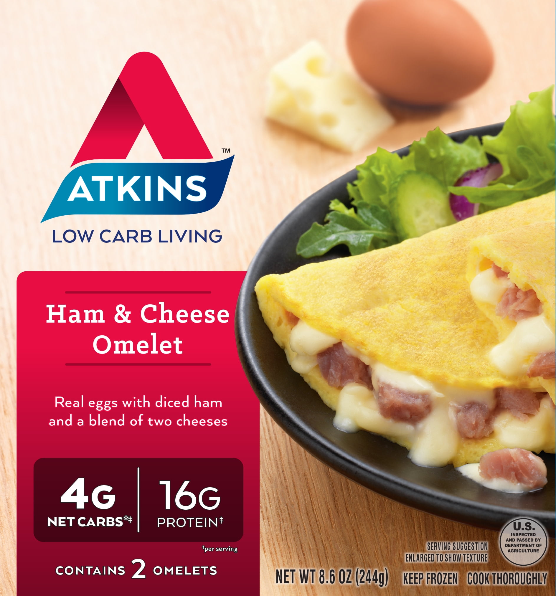 Hæl positur Ministerium Ham & Cheese Omelet - Walmart.com
