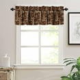 thumbnail image 6 of Coffee Kitchen Valances for Windows,Vintage Medieval Hand Painted Art Farmhouse Coffee Theme Window Treatment Valance Rod Pocket Curtain for Café Home Dec 54x18inch, 6 of 6