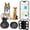 Black - 2-piece set, variant on Pet Tracker with Silicone Collar Holder, Battery-Free Anti-Lost Locator, Works with iOS Find My, No SIM Card & Monthly Fee, for Pets and Luggage