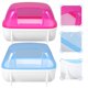 thumbnail image 2 of 2 piezas pequeñas mascotas Chinchilla Hamster arena baño habitación casa baño contenedor con baño arena (azul, rojo estilo), 2 of 7