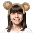 thumbnail image 2 of Brown Bear Ears Hair Headband for Girls Role Playing Party Accessory, 2 of 8