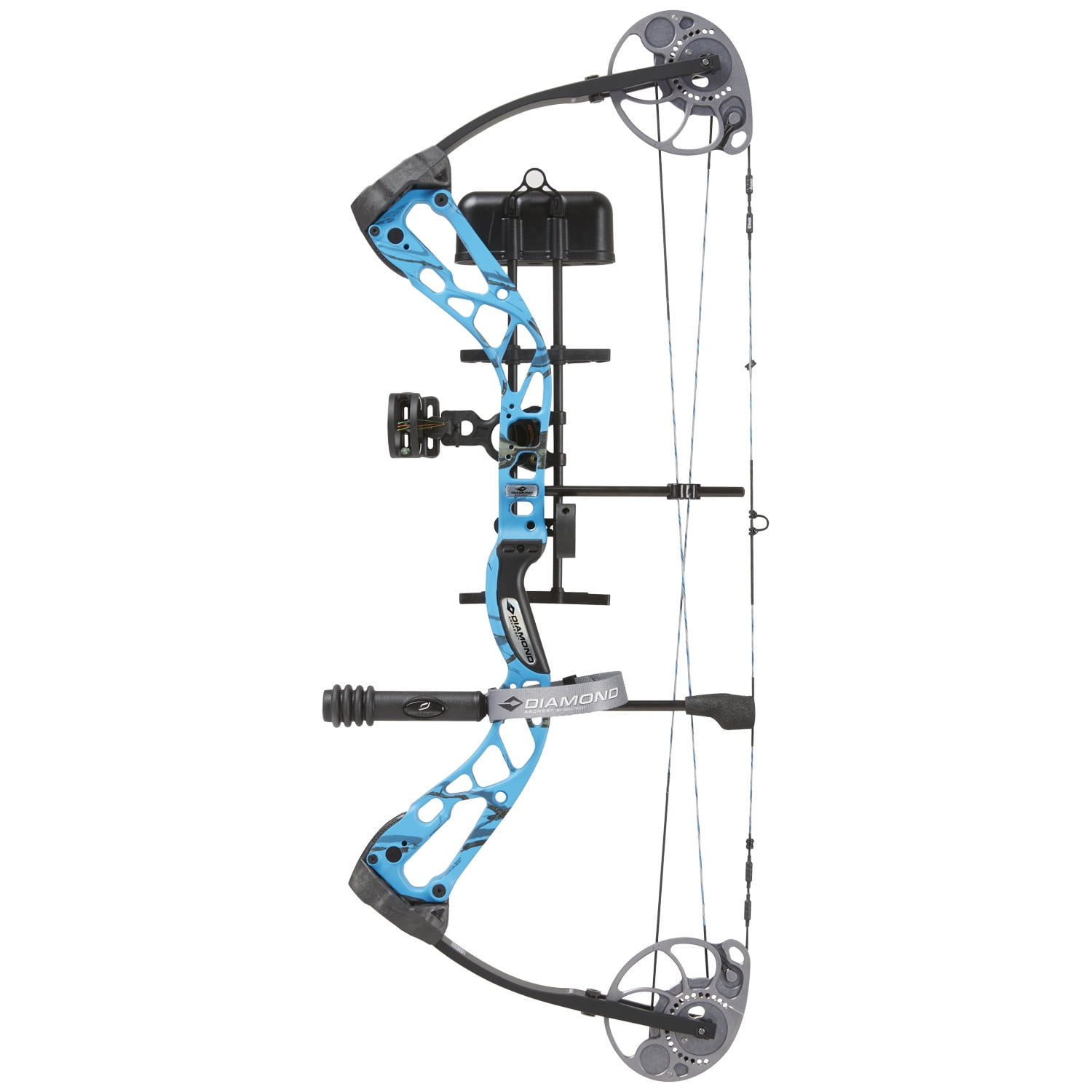 Diamond Edge SB1 Bow Package, Electric Blue Blaze, 70 lb., LH
