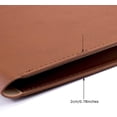 thumbnail image 4 of PU Leather A4 File Folder Document Holder Waterproof Portfolio Envelope Folder Case with Invisible Magnetic Closure 2 Packs (Black&Brown, A4-2Packs), 4 of 4
