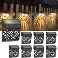 thumbnail image 1 of Luz Solar de pared para exteriores, lámpara de pared impermeable para jardín, iluminación LED blanca cálida para exteriores para terrazas, 8 piezas, 1 of 4