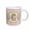 White, variant on 3drose, Regal Pastel Mod Damask Monogram Initial C, 15oz Two-tone Red Mug